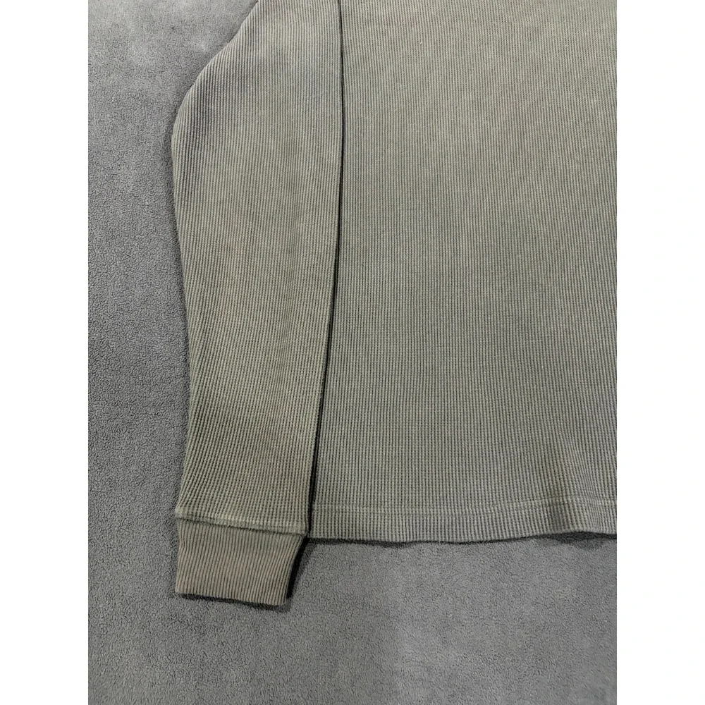 Signature by Levi's Strauss & Co Thermal Shirt Mens Medium Gray Cotton Crew Neck